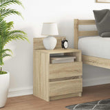 Bedside Cabinet with 2 Drawers Sonoma Oak 40x33x60 cm 858564