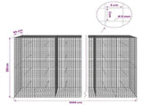 Gabion with 5 mm Wire and 5x5 cm Mesh 1000x50x200 cm 3464318