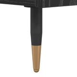 Coffee Table Black Oak 90 x 49 x 45 cm Engineered Wood 882707