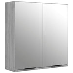 ZNTS 3 Piece Bathroom Cabinet Set Grey Sonoma Engineered Wood 3115882