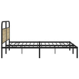 Metal Bed Frame without Mattress Sonoma Oak 180x200 cm Super King 3318643