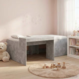 Kids'High Bed Frame with Desk Concrete Grey 98.5 x 200 cm 3422662