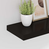 Floating Wall Shelves 4 pcs Black 50x23x3.8 cm MDF 323831