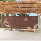 Patio Retractable Side Awning 180x600 cm Brown 317969