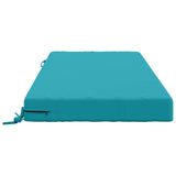 Seat Cushion SOEST 100% Polyester Turquoise 120 x 80 x 10 cm 946816