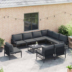 Garden Sofa Set Anthracite Steel 3379003