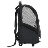 Foldable Multipurpose Pet Trolley Black 171019