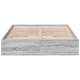 Bed Frame with Drawers without Mattress Grey Sonoma 120x190 cm Small Double 3280704