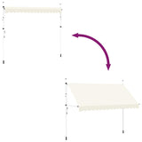Manual Retractable Awning 350 cm Cream 143697