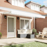 Retractable Awning Manual White 400x200 cm Fabric 3329865