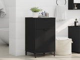 Bathroom Cabinet with Drawer with Door Black 39.5 x 36 x 88 cm 883395