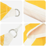 Sun Shade Sail Yellow and White 6 x 2 m 100% Polyester Oxford 42031063