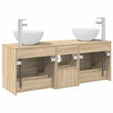 Bathroom Cabinet Set 3 pcs Sonoma Oak 49.5 x 35 x 63 cm 3405789