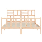 Bed Frame without Mattress 160x200 cm Solid Wood Pine 3193086