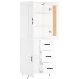 Highboard White 69.5x34x180 cm Engineered Wood 3199841