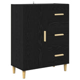 Highboard Black Oak 69.5 x 32.5 x 180 cm Engineered Wood 3416160