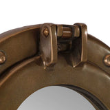 Porthole Mirror Wall Hanging 30 cm Aluminium and Glass 357852