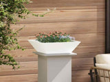 Garden Planter 5 pcs White 40 x 40 x 15 cm Cold-rolled Steel 873813
