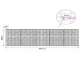 Gabion with 3.5 mm Wire and 5x10 cm Mesh 500x10x150 cm 3462556