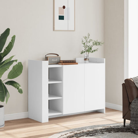 ZNTS Sideboard White 100x35x75 cm Engineered Wood 848409