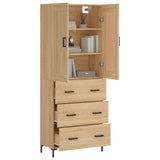 Highboard Sonoma Oak 69.5x34x180 cm Engineered Wood 3199748