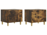 Bedside Cabinet 2 pcs Smoked Oak 43 x 34.5 x 50 cm 894576
