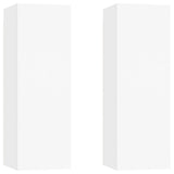 6 Piece TV Cabinet Set White Engineered Wood 3114462