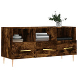 TV Cabinet Smoked Oak 102x36x50 cm Engineered Wood 829025