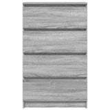 815076 Sideboard Grey Sonoma 60x35x98,5 cm Engineered Wood