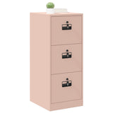 File Cabinet Pink 44 x 50 x 106.5 cm Cold-Rolled Steel 891599