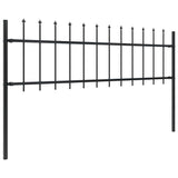 Garden Fence Steel Sturdy Rectangular Modern 277595