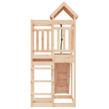 Playhouse with Climbing Wall Solid Wood Pine 3156874