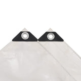 Tarpaulin 650 g/m 6x8 m White 144914