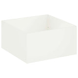 Garden Planter 2 pcs White 100 x 100 x 40 cm Cold-rolled Steel 8005123