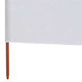 9-panel Wind Screen Fabric 1200x160 cm Sand White 47198