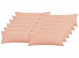 Cushion Cover 12 pcs HEERLEN Pink 40 x 80 cm Boucl 909945