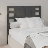 Headboard Grey 106x4x100 cm Solid Wood Pine 818757