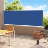 Patio Retractable Side Awning 180x500 cm Blue 313409