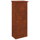 Parcel Drop Box Rusty 44.5 x 29 x 110.5 cm Weathering Steel 874932