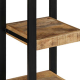 Wall Shelf 35x35x100 cm Solid Rough Wood Mango 4015935