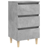 Bed Cabinet Set of 2 Concrete grey 805896