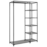 282423 Folding Wardrobe Grey 110x45x175 cm Fabric