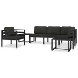 Table Anthracite Aluminium 60 x 60 x 38 cm Modular 49242
