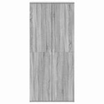 Shoe Cabinet with Door Grey 80 x 39 x 180 cm Engineered wood 3333871