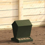 Chicken Feeder Olive Green 30 x 30 x 39 cm Cold-Rolled Steel 874682