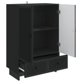 Sideboard Black 66 x 34.5 x 95 cm Engineered Wood 893976