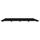 Bed Frame without Mattress Black 200x200 cm Solid Wood Pine 824562