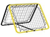 Football Rebounder Double Side Adjustable Yellow and Black Steel 4007969