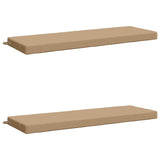 2-Piece Bench Cushions SOEST 2 pcs 100% Polyester Sand 950249
