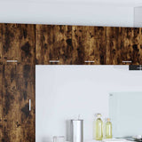 Hanging Cabinet 2 pcs Smoked Oak and White 40 x 31 x 40 cm 884139